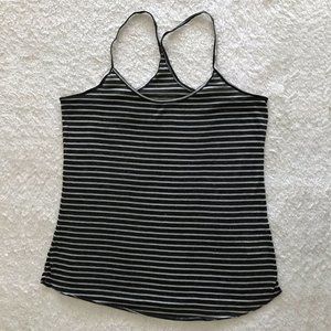 Urban Outfitters Black Noir Pinstripe Tank Top NWT